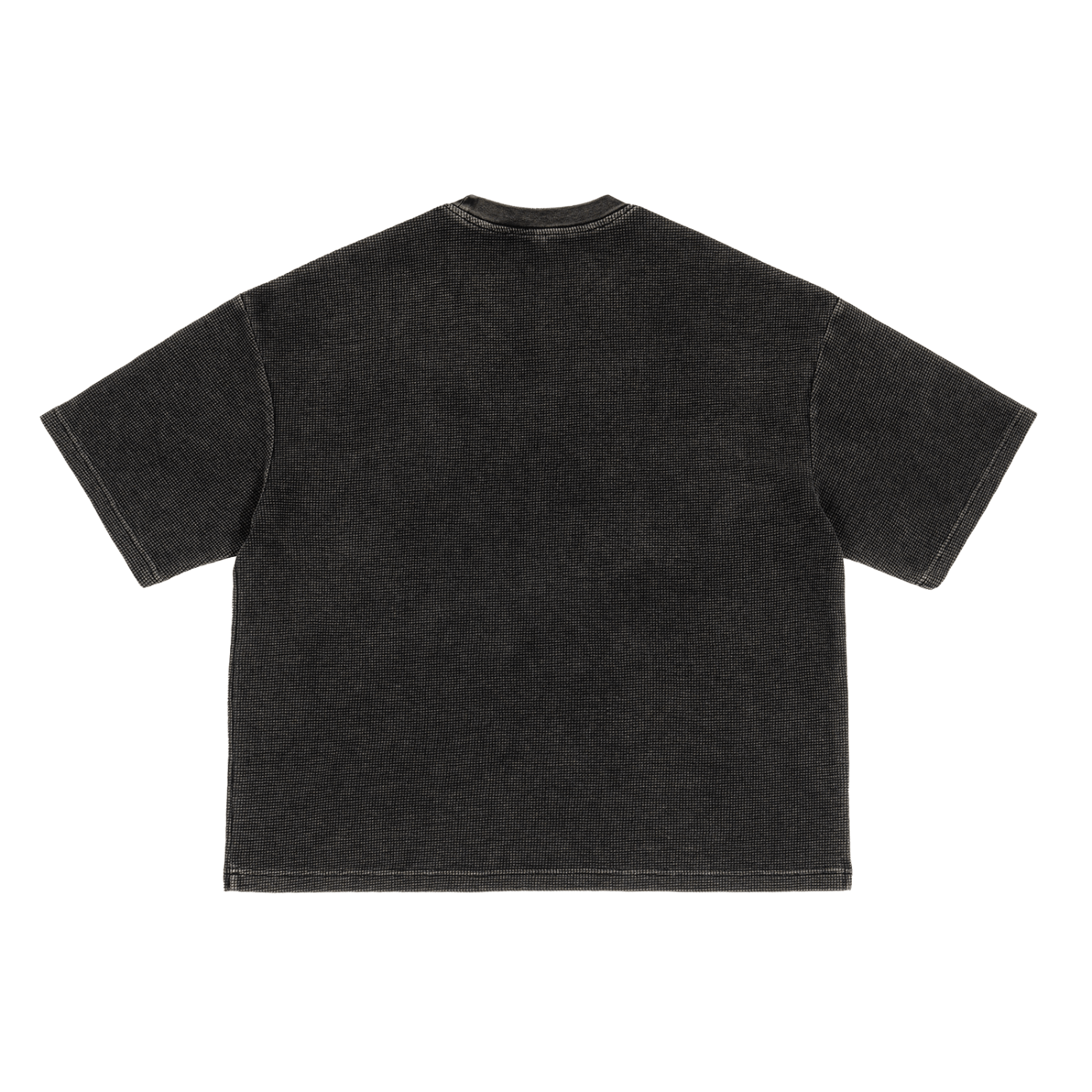 waffle texture boxy tee tees-clo