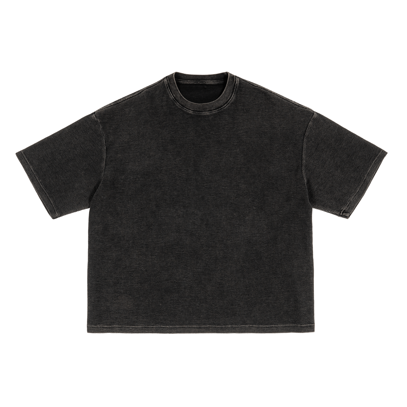 waffle texture boxy tee tees-clo