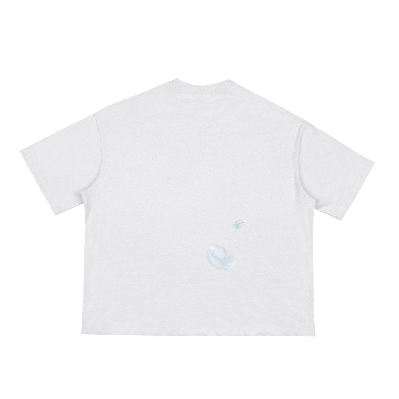 feathers boxy tee tees-clo
