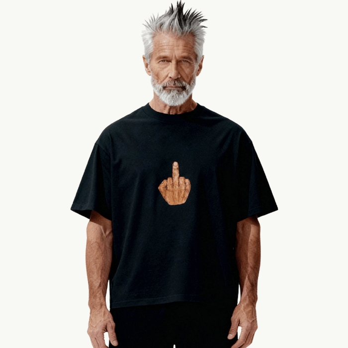 middle finger boxy tee tees-clo
