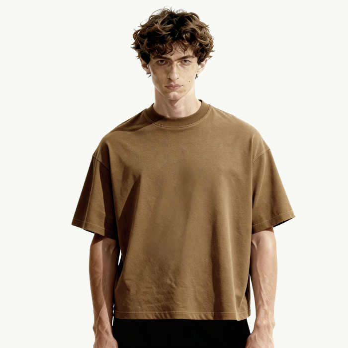 washed boxy tee tees-clo