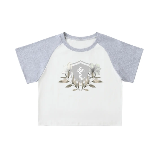 college cropped baby tee tees-clo