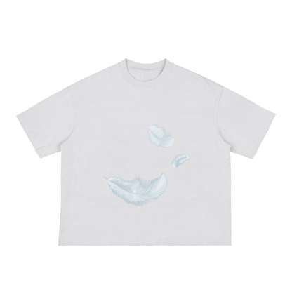 feathers boxy tee tees-clo