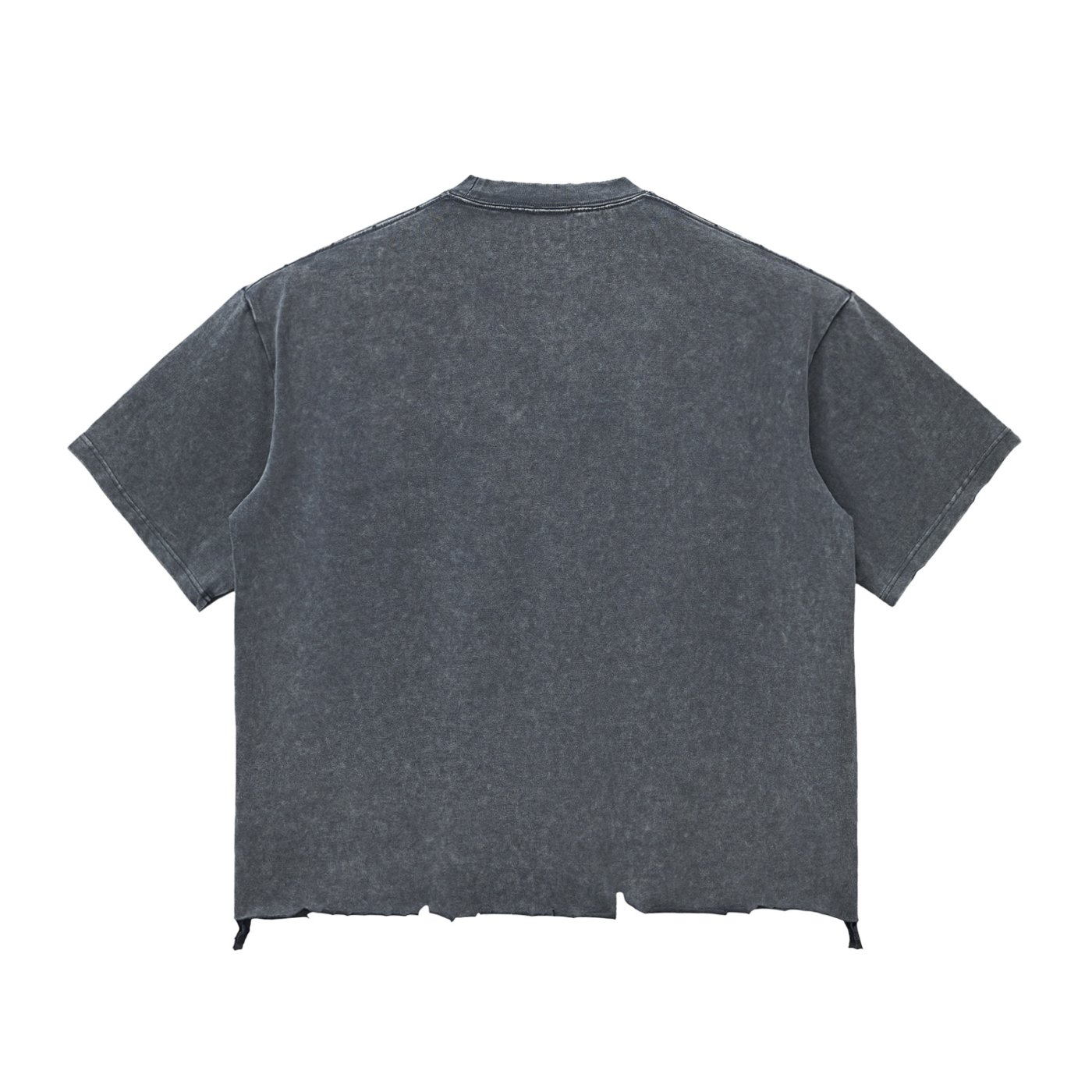 Snow Wash Raw-Hem Boxy T-shirt ODMPOD