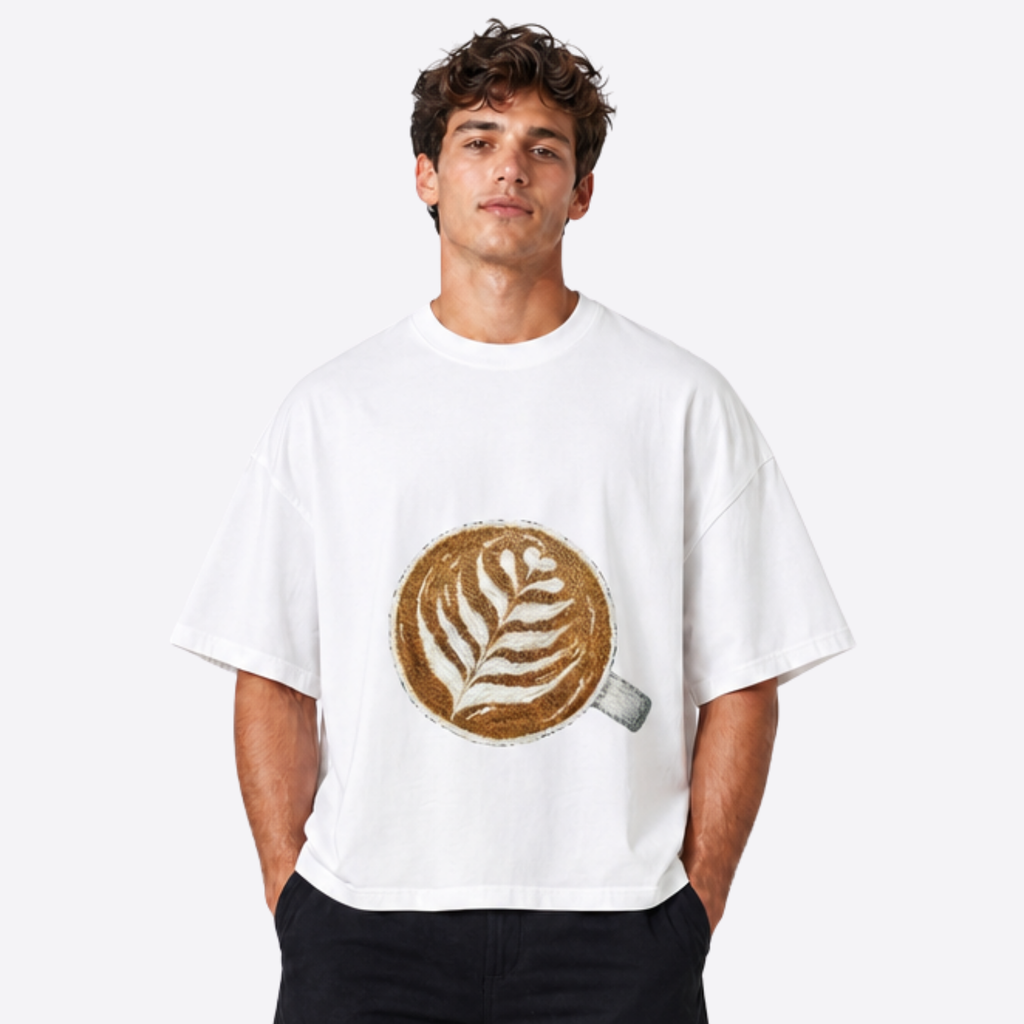 cappuccino boxy tee