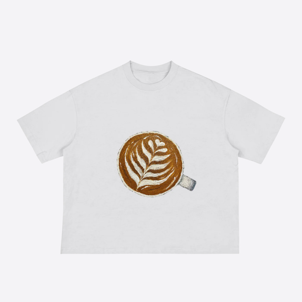 cappuccino boxy tee