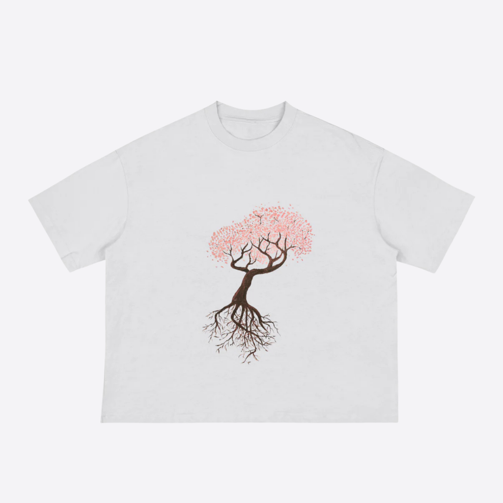 cherry blossom boxy tee
