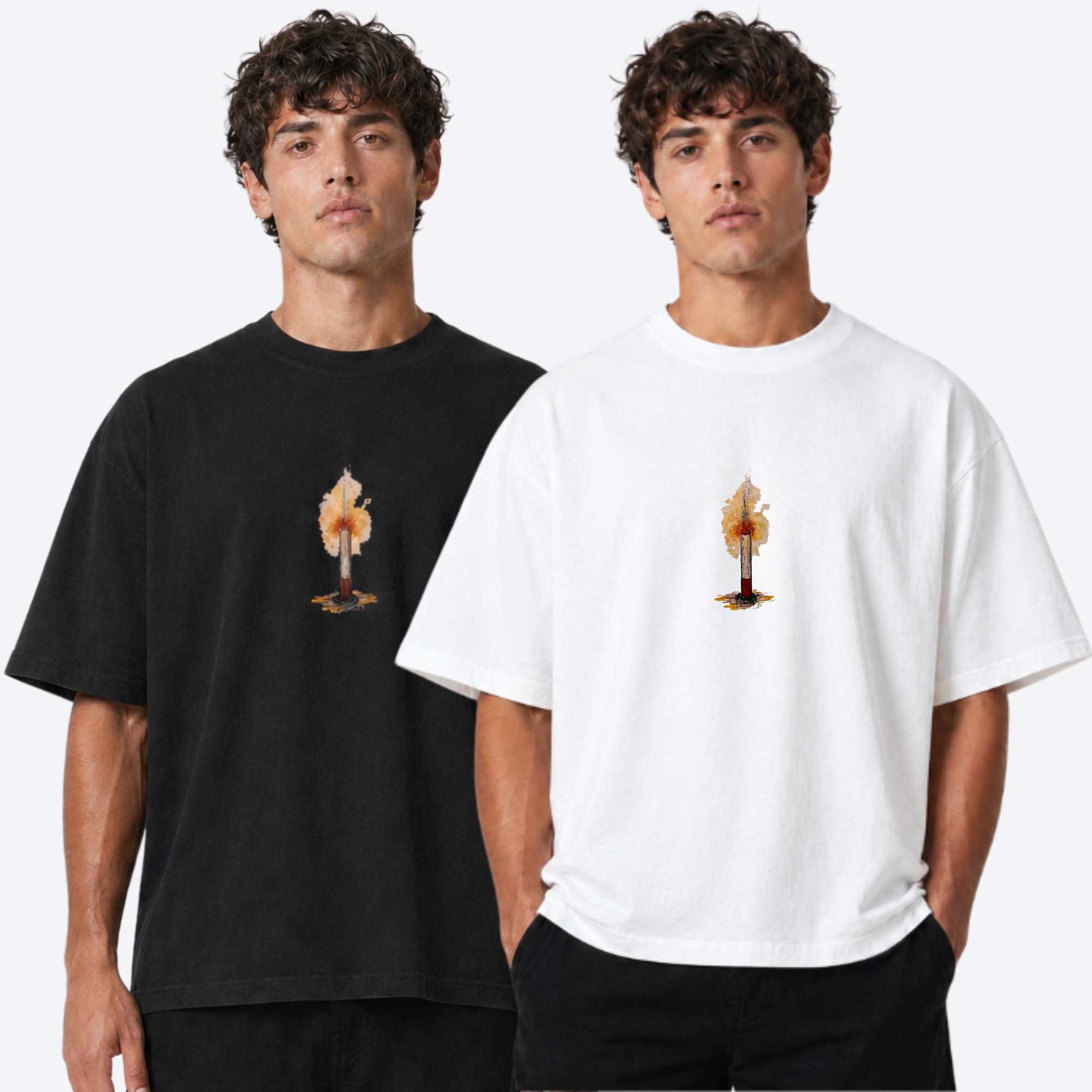 cigarette boxy tee