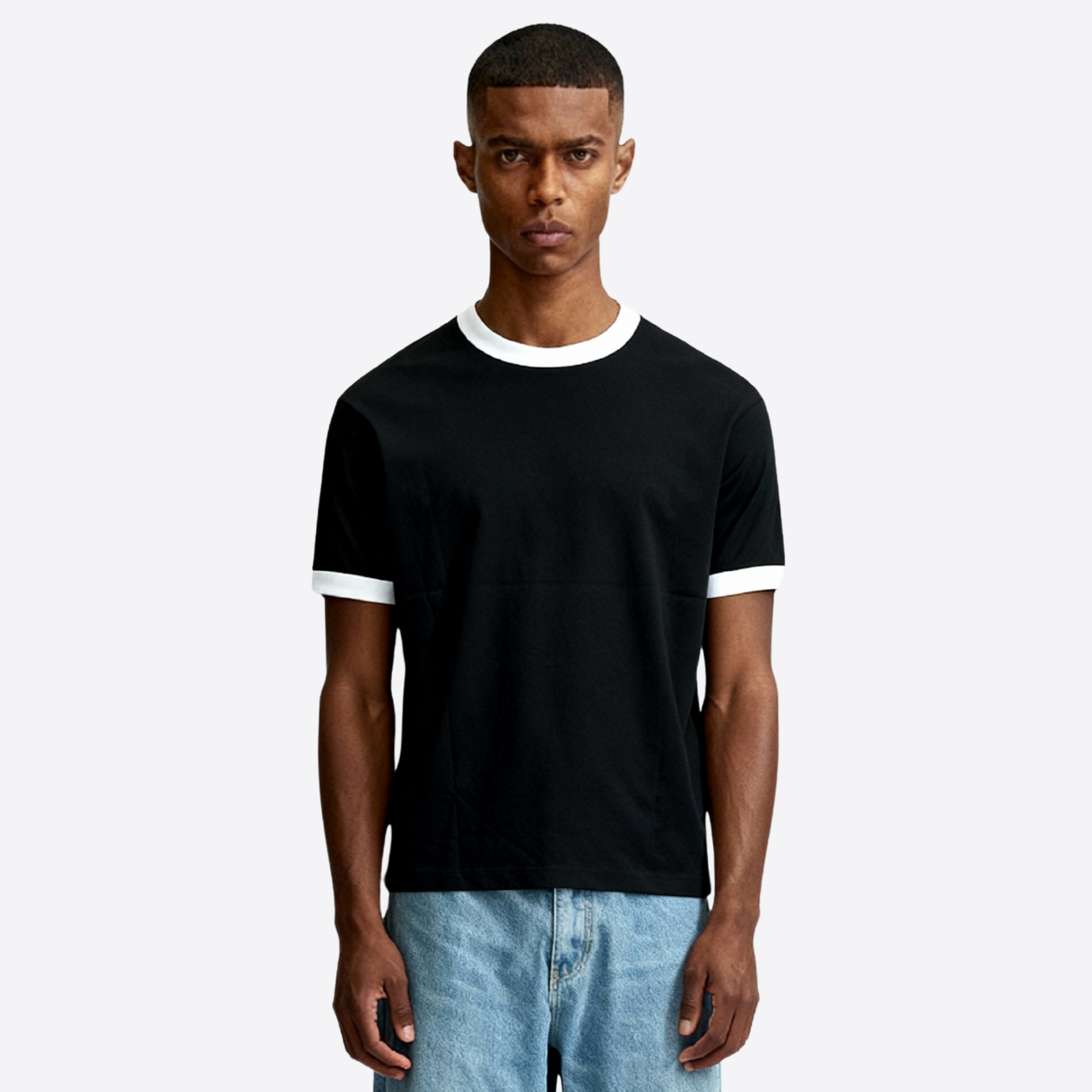 contrast slim tee