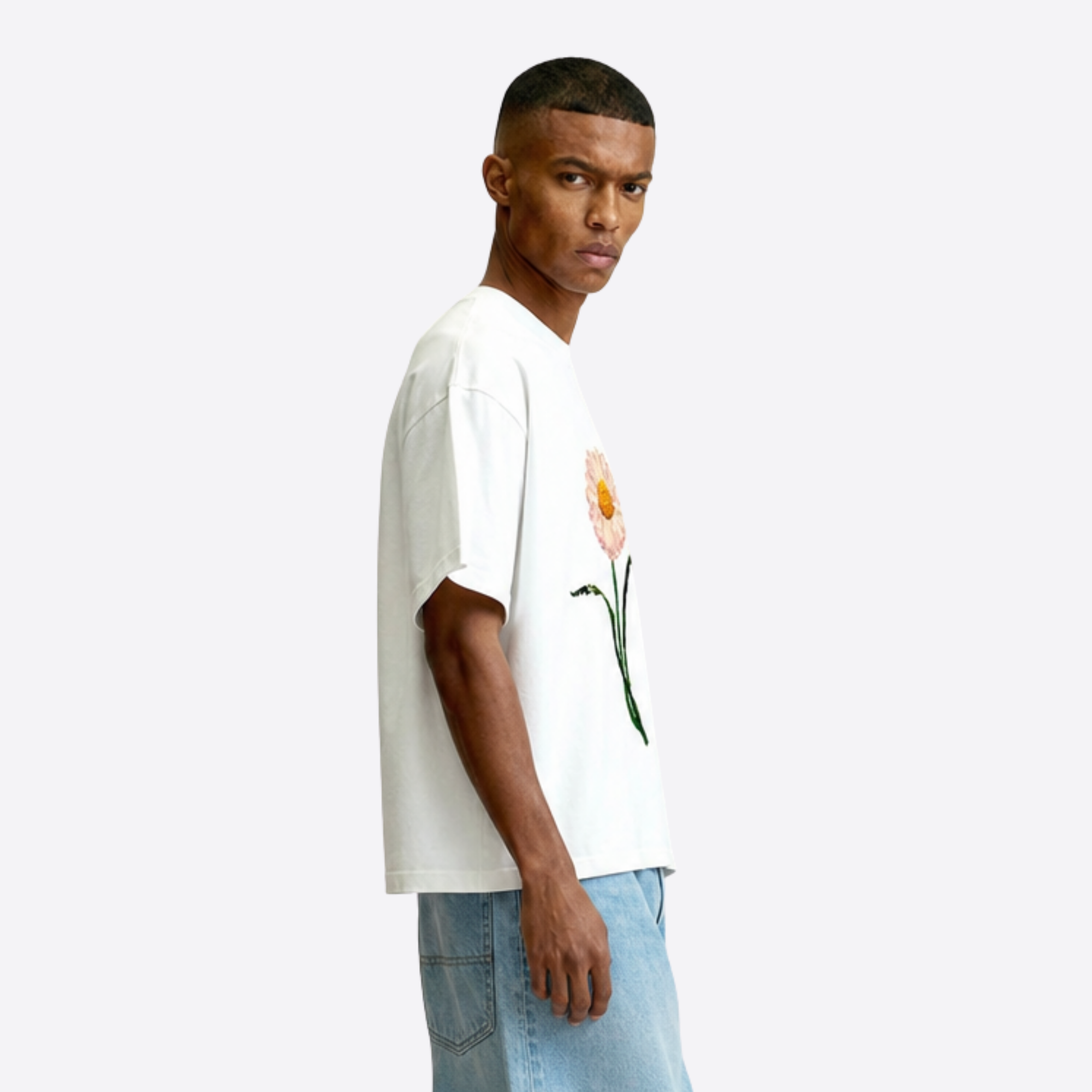 daisy boxy tee