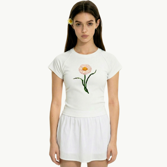 daisy baby tee