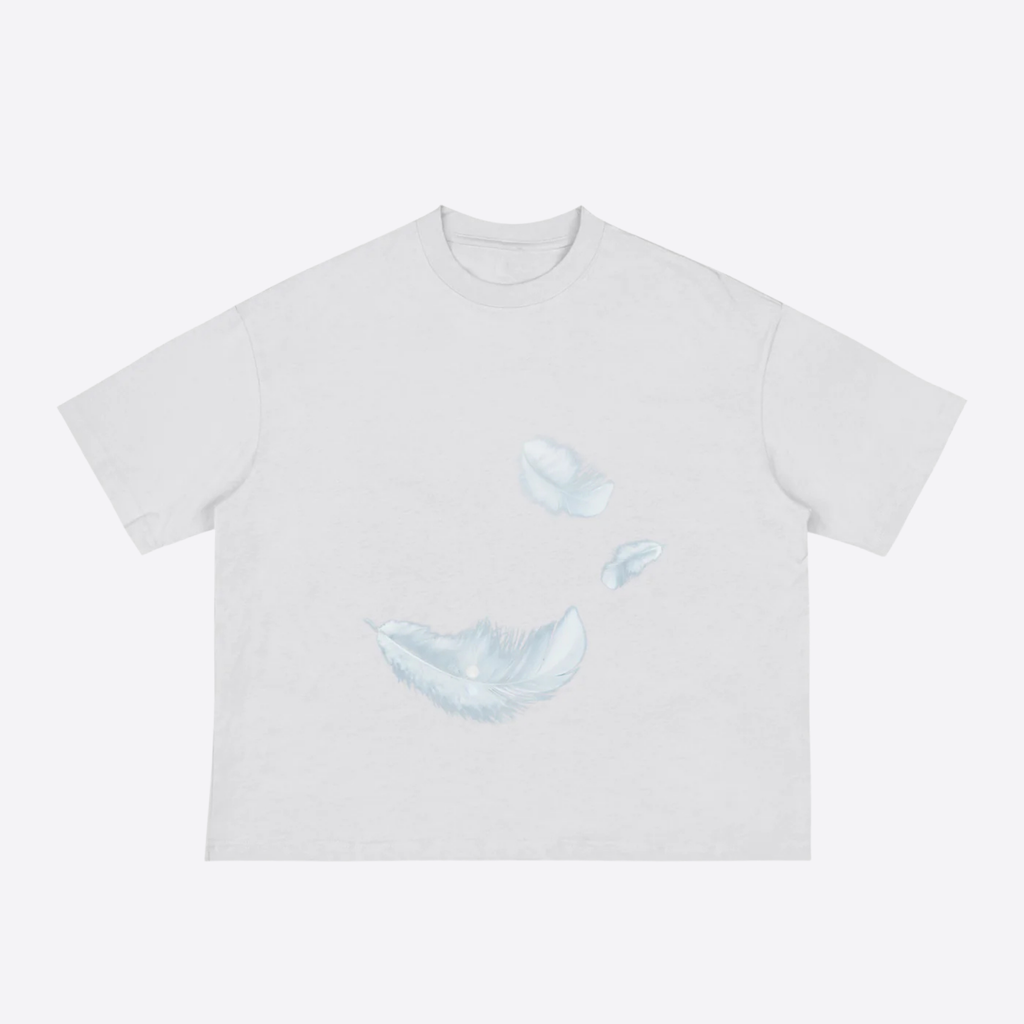 feathers boxy tee