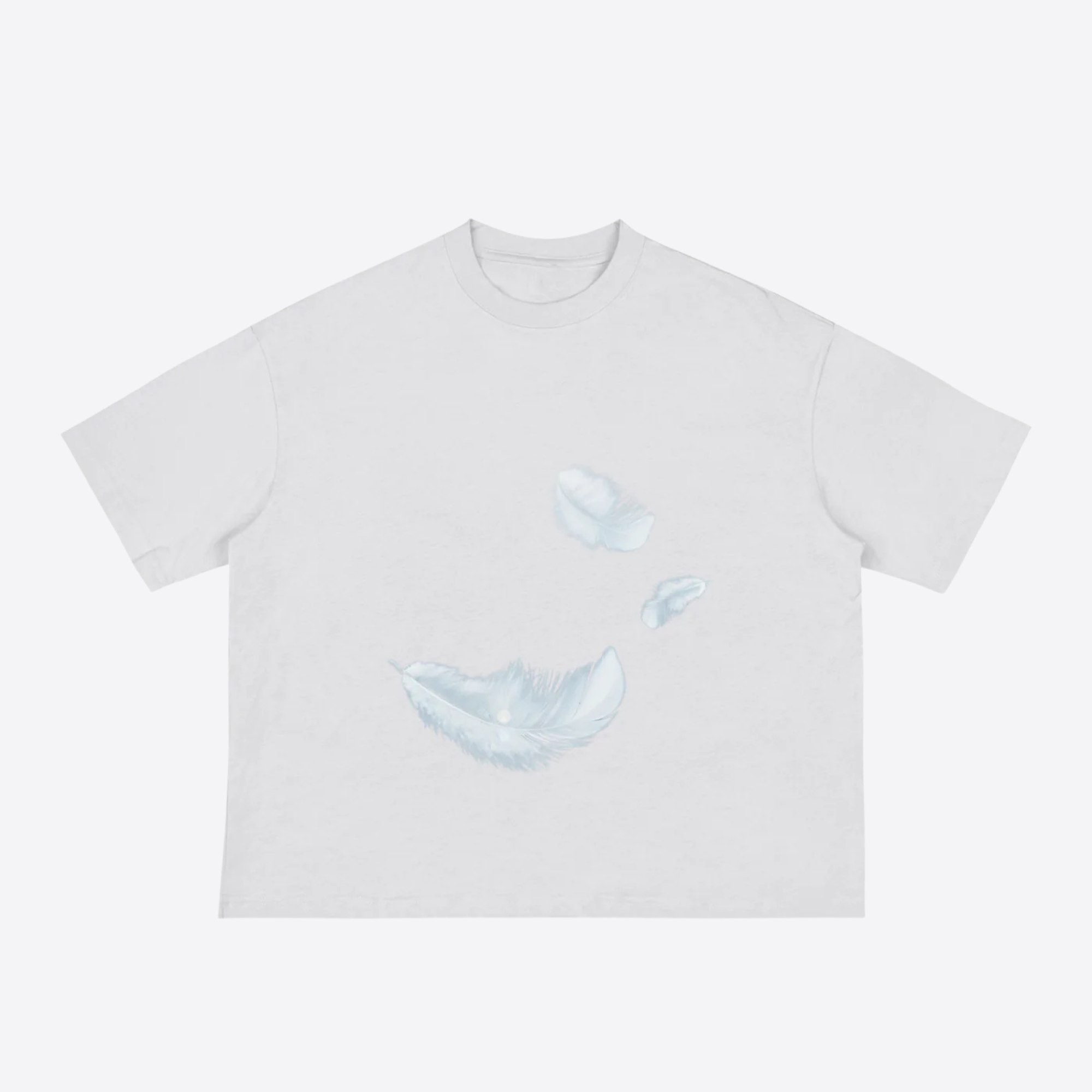 feathers boxy tee