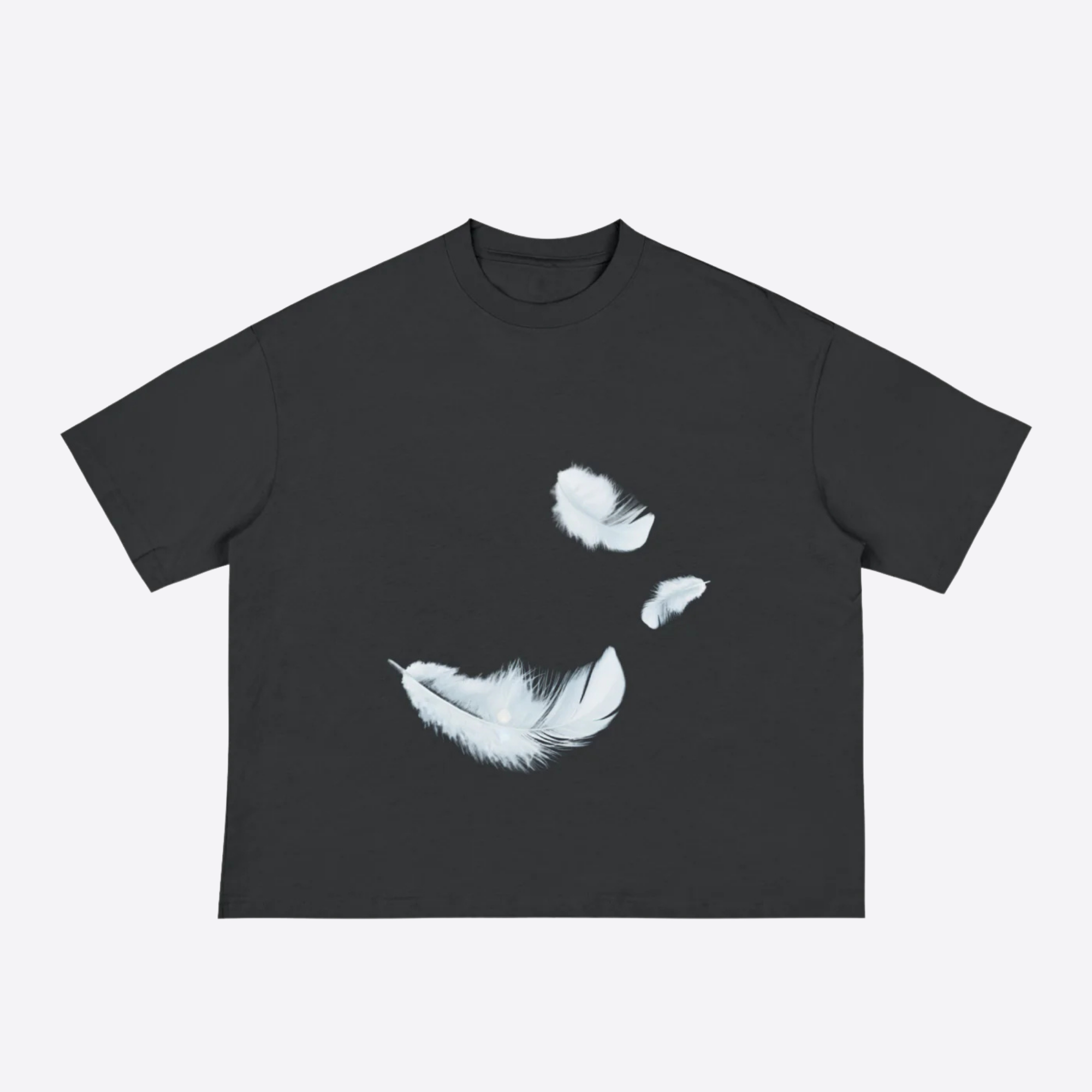 feathers boxy tee