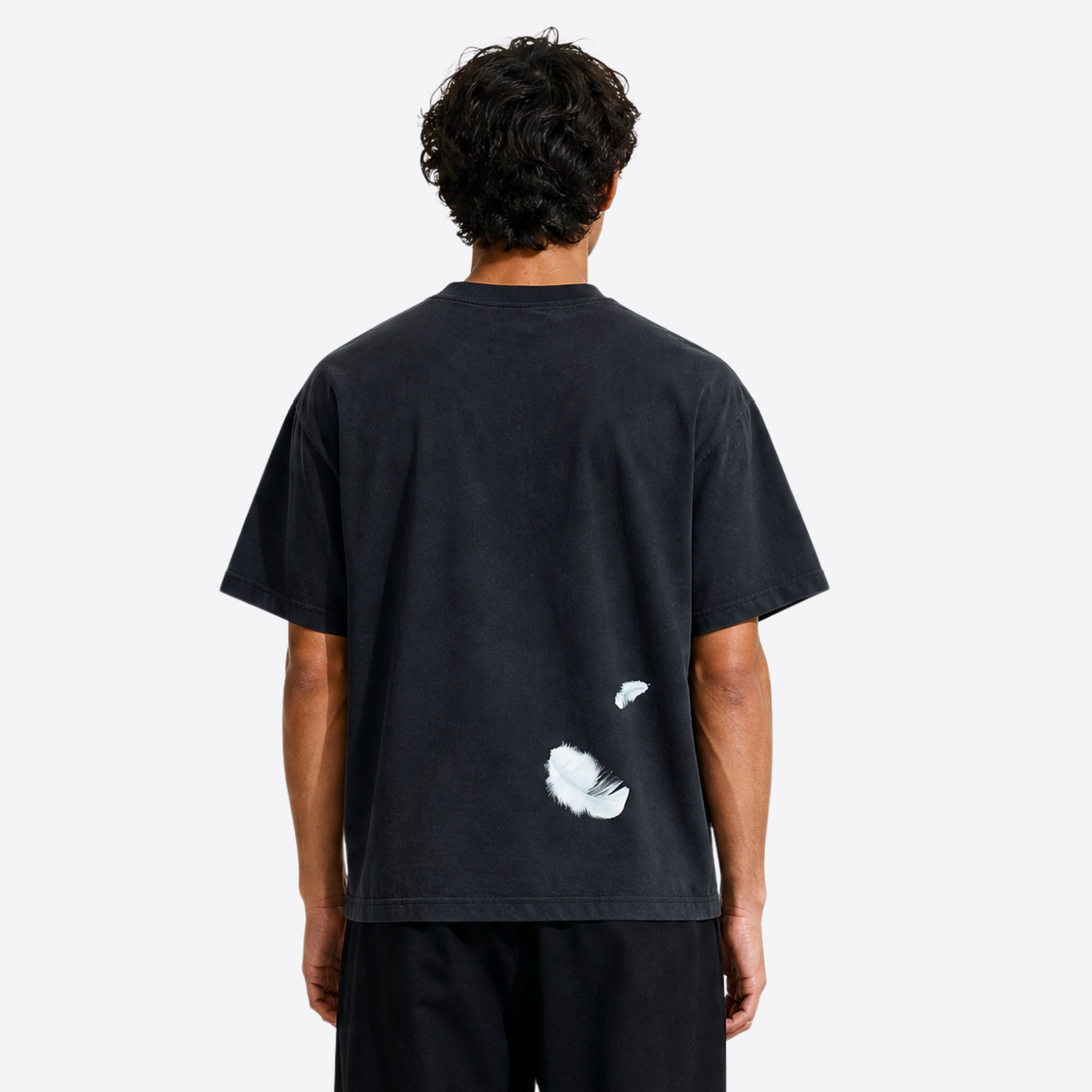 feathers boxy tee