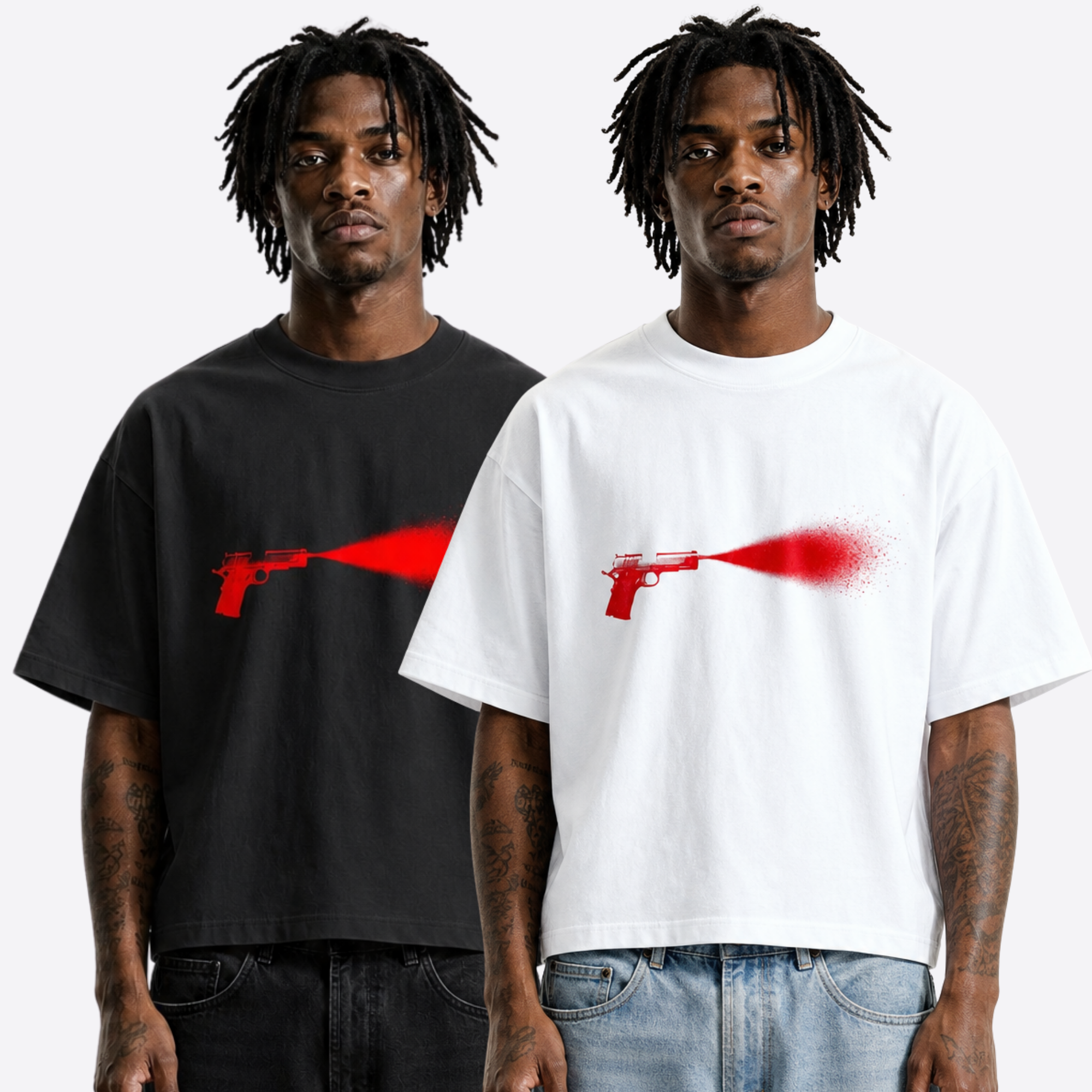 gun boxy tee