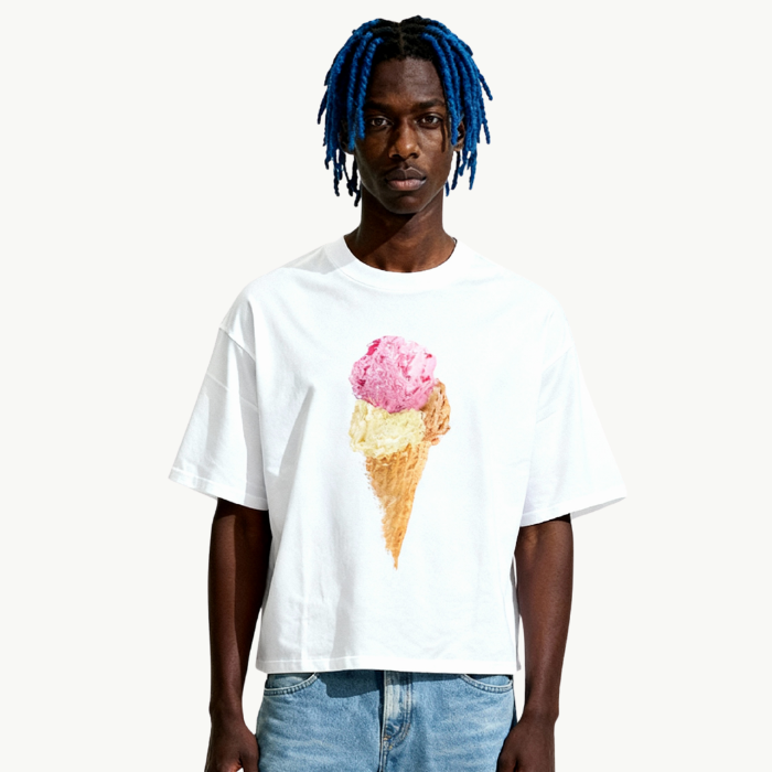 ice cream boxy tee tees-clo