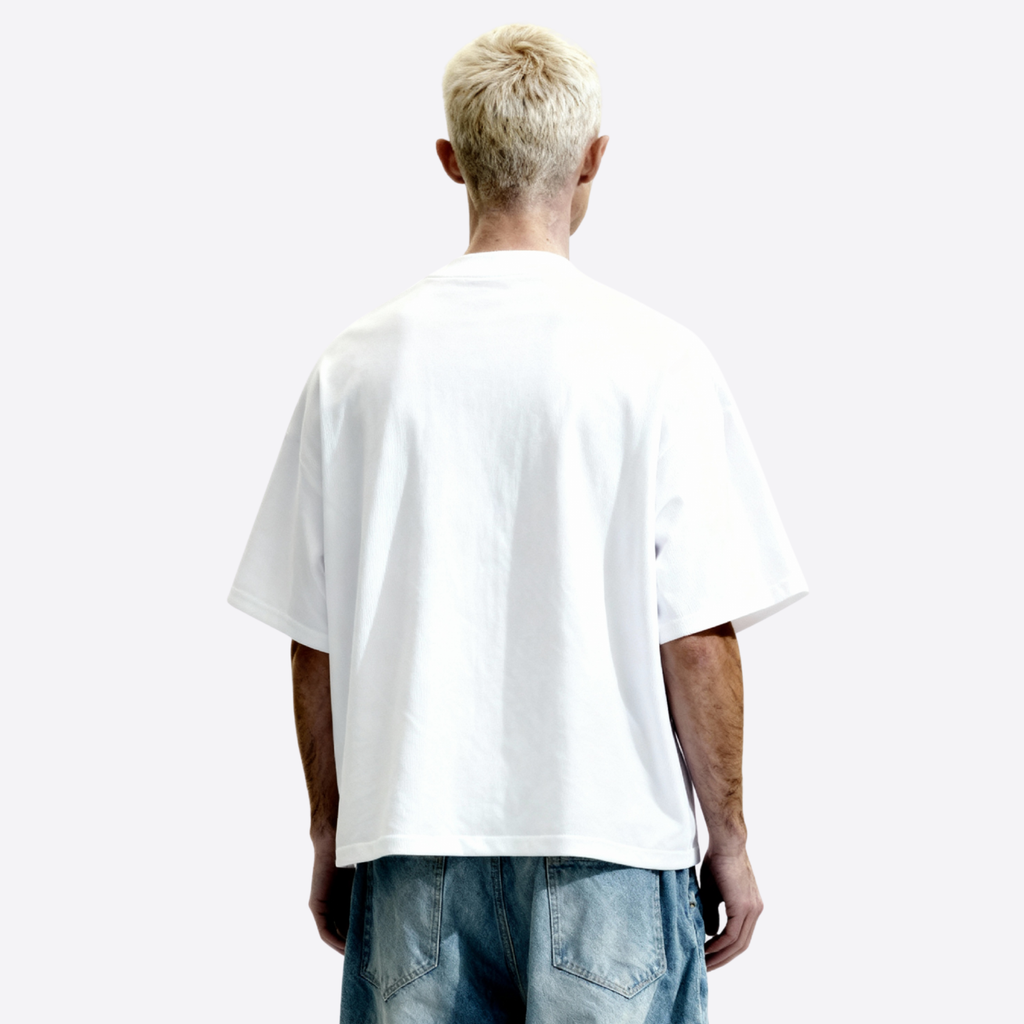 line heavy boxy tee
