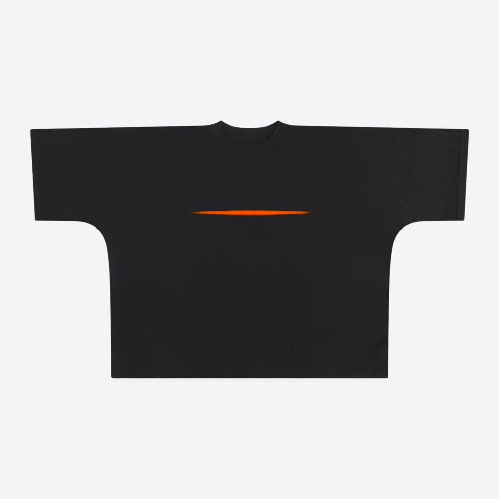 line heavy boxy tee
