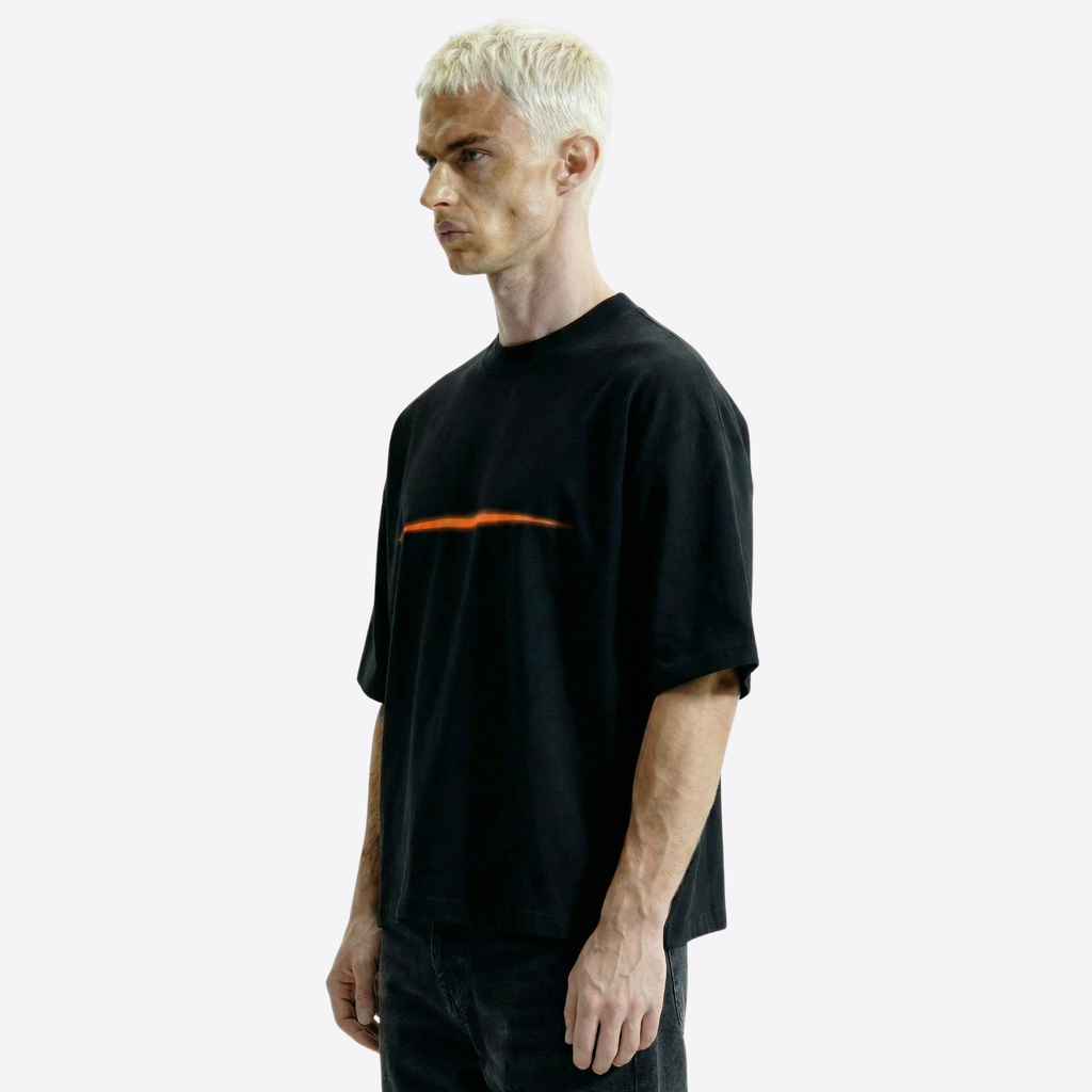 line heavy boxy tee