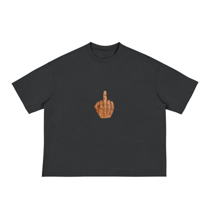 middle finger boxy tee tees-clo