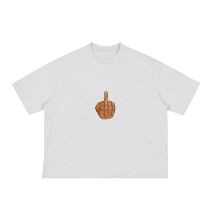 middle finger boxy tee tees-clo