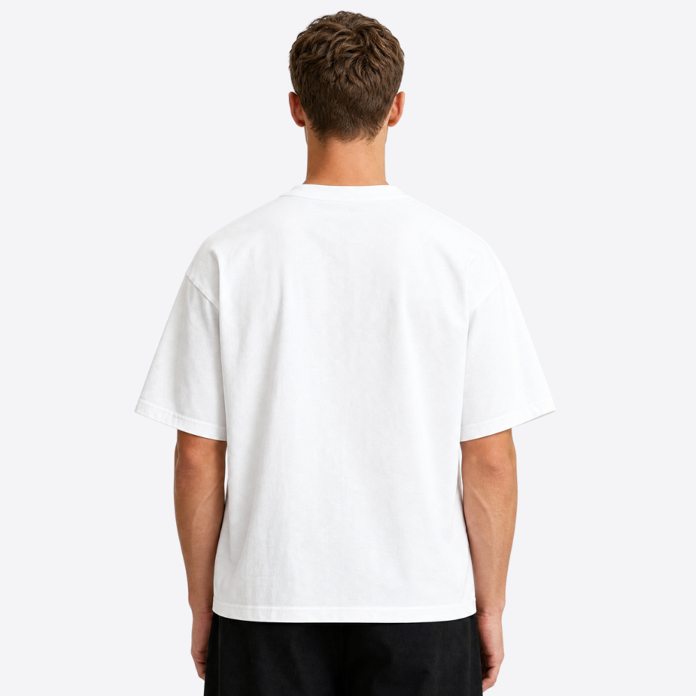 pornstar martini boxy tee – white – back