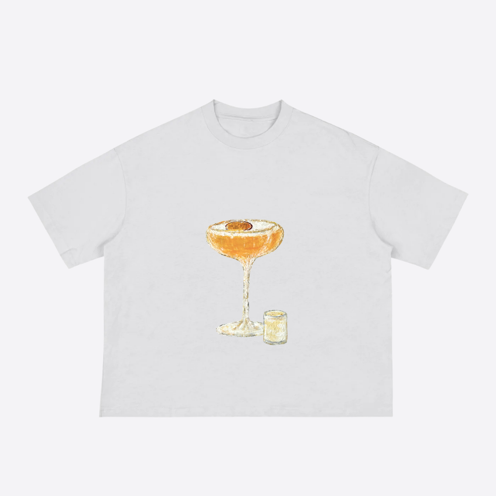 pornstar martini boxy tee – white – mockup