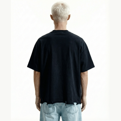 shredded boxy tee tees-clo