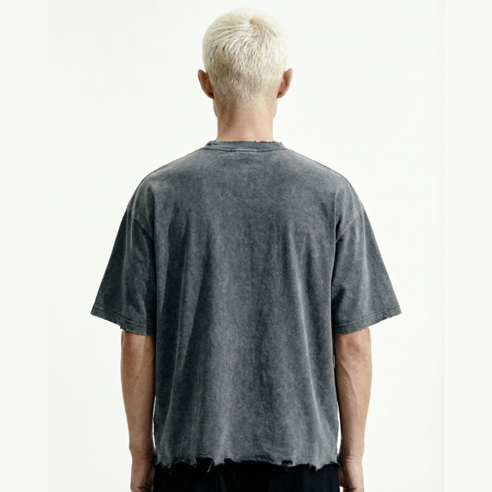 shredded boxy tee tees-clo