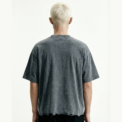shredded boxy tee tees-clo
