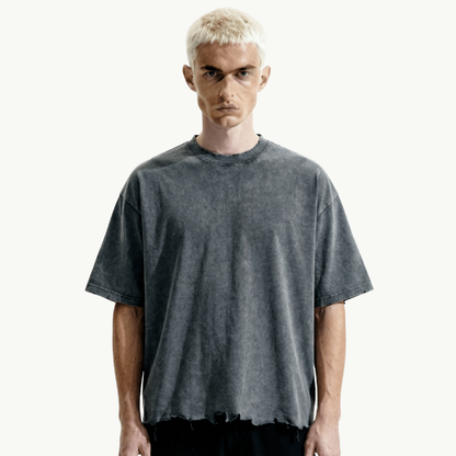 shredded boxy tee tees-clo