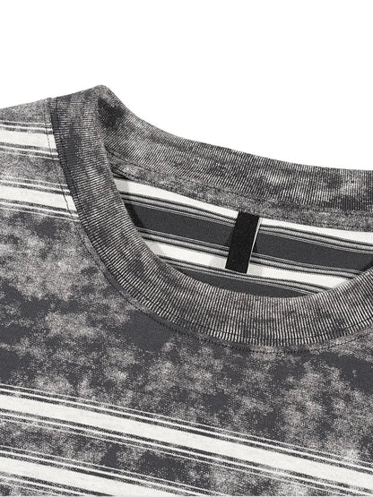 washed stripe boxy tee tees-clo