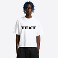 TEXT boxy tee