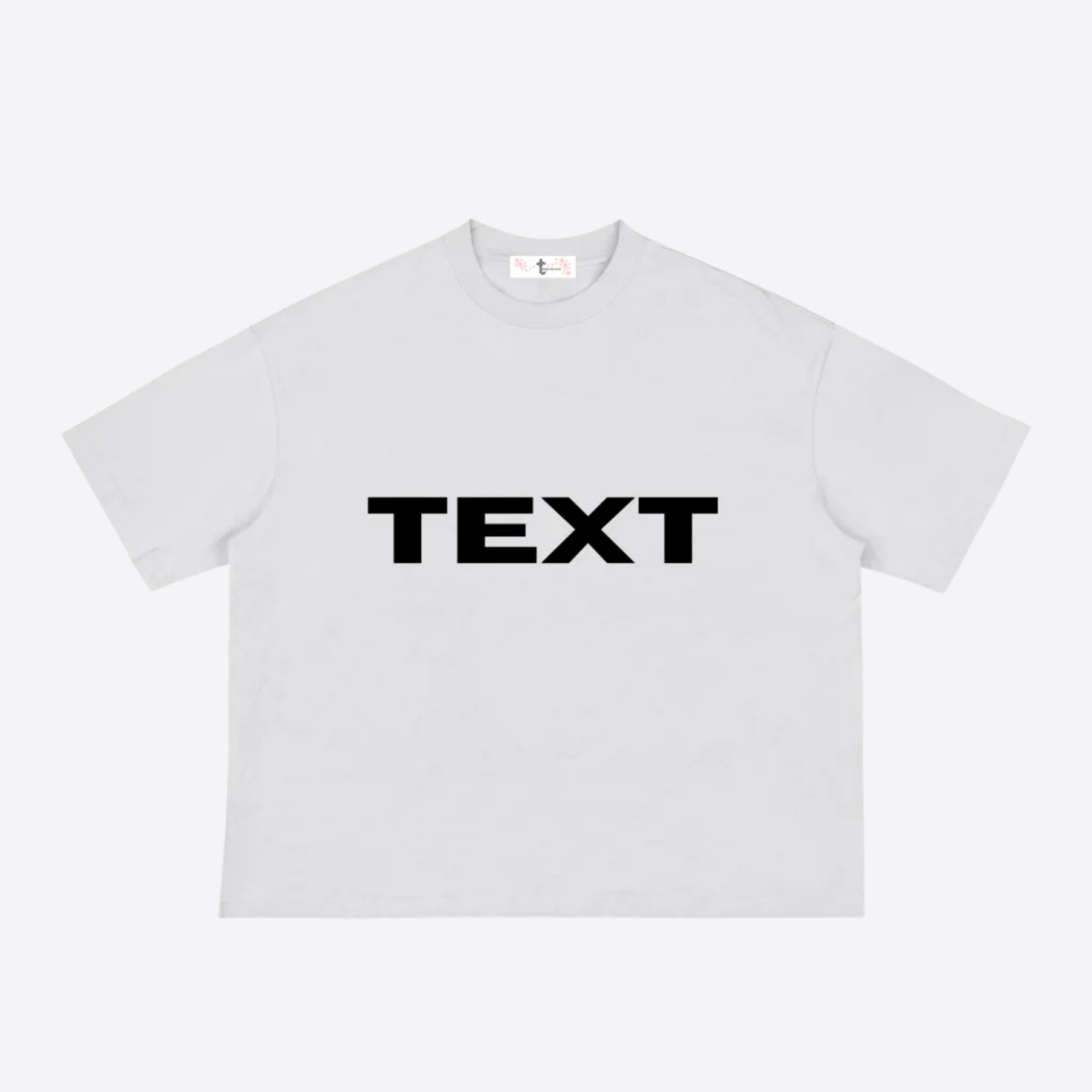 TEXT boxy tee
