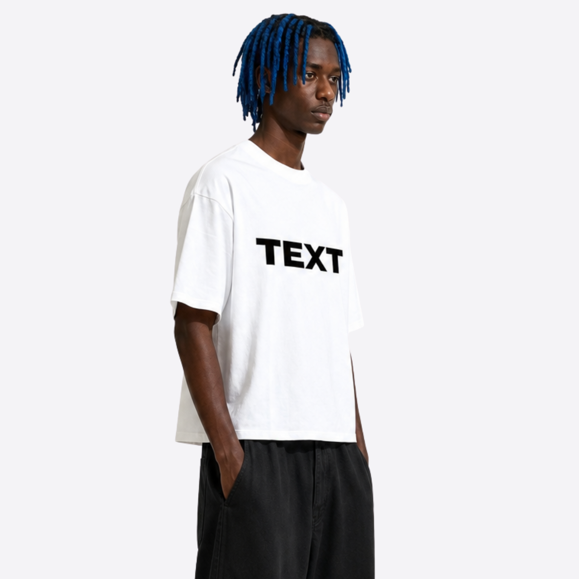 TEXT boxy tee