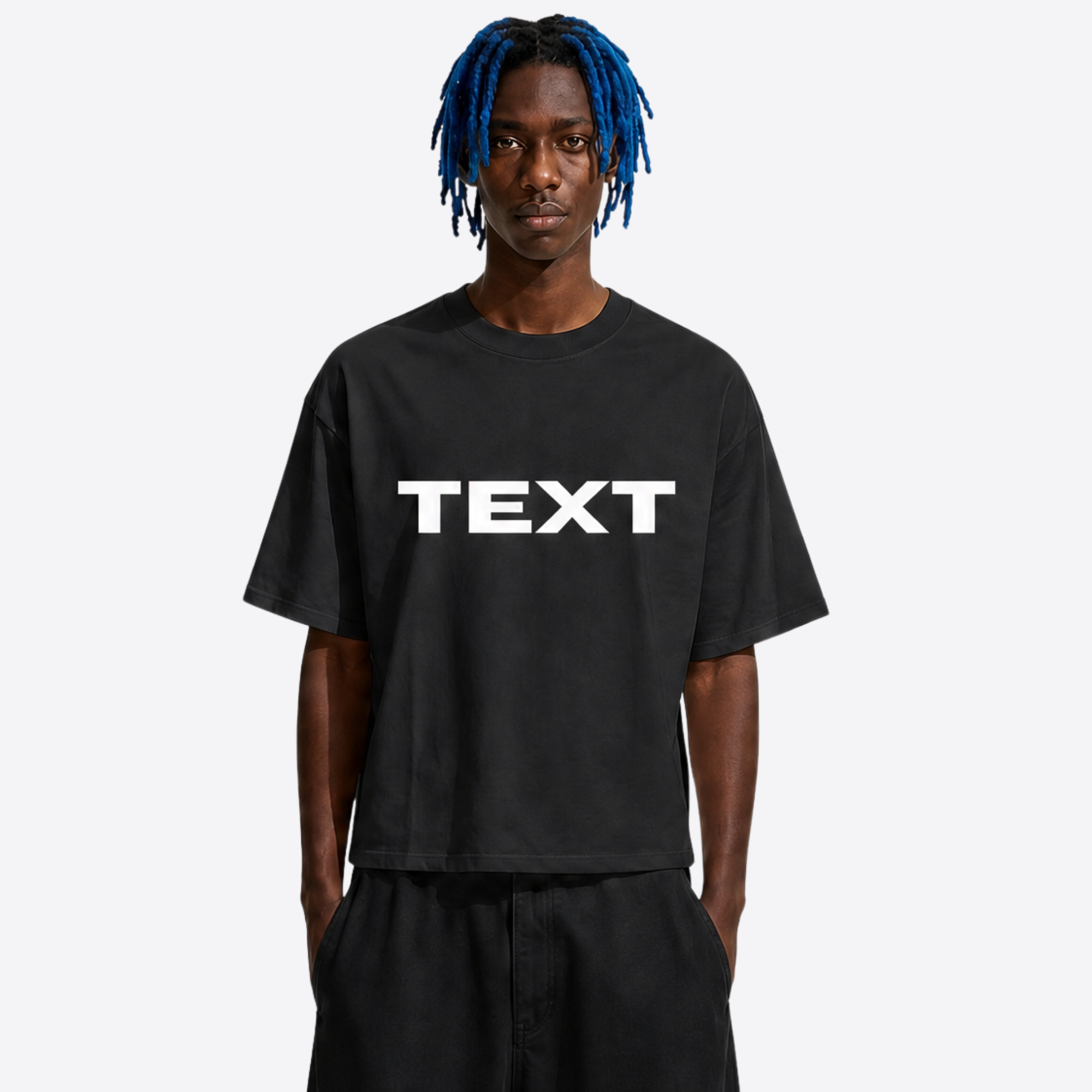 TEXT boxy tee