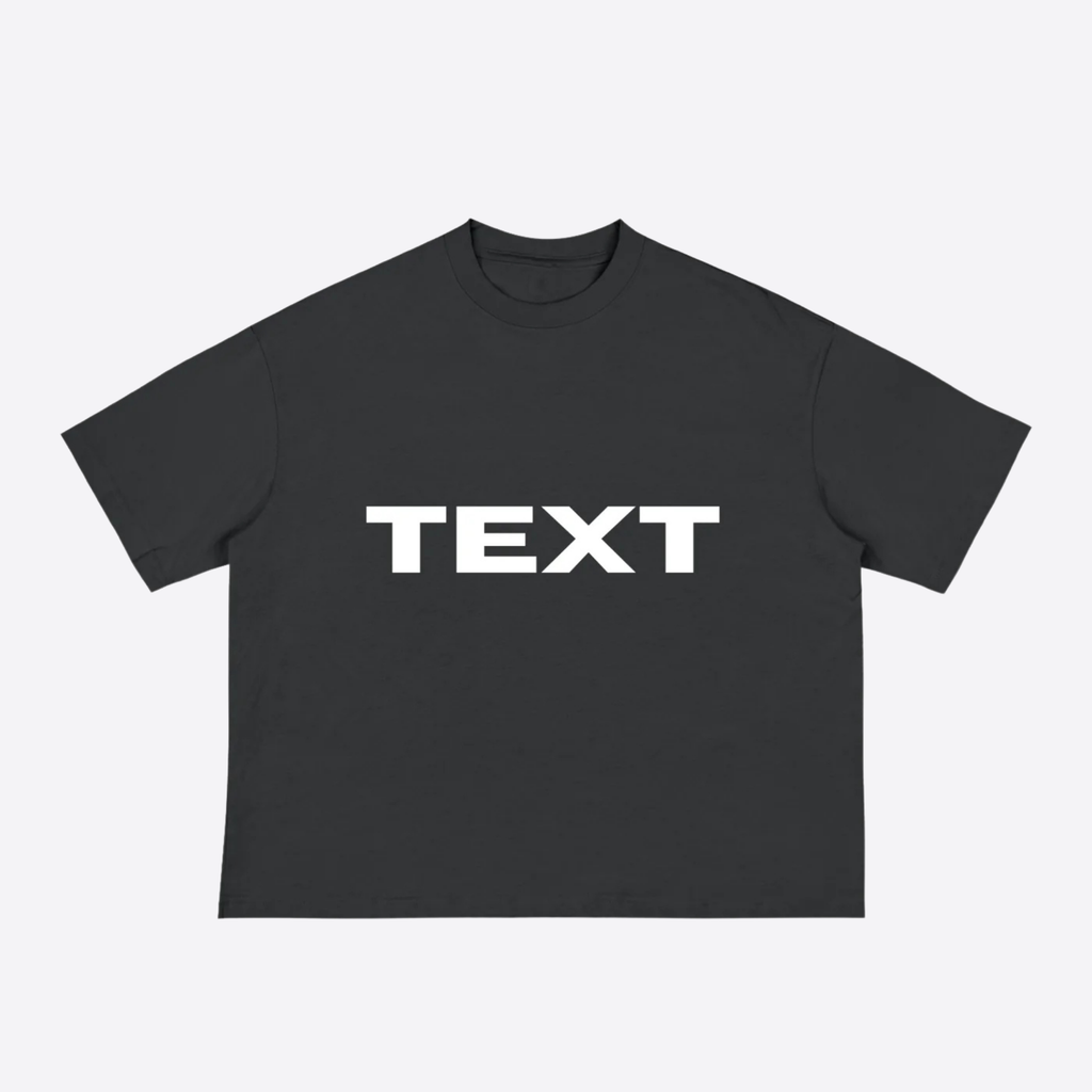 TEXT boxy tee