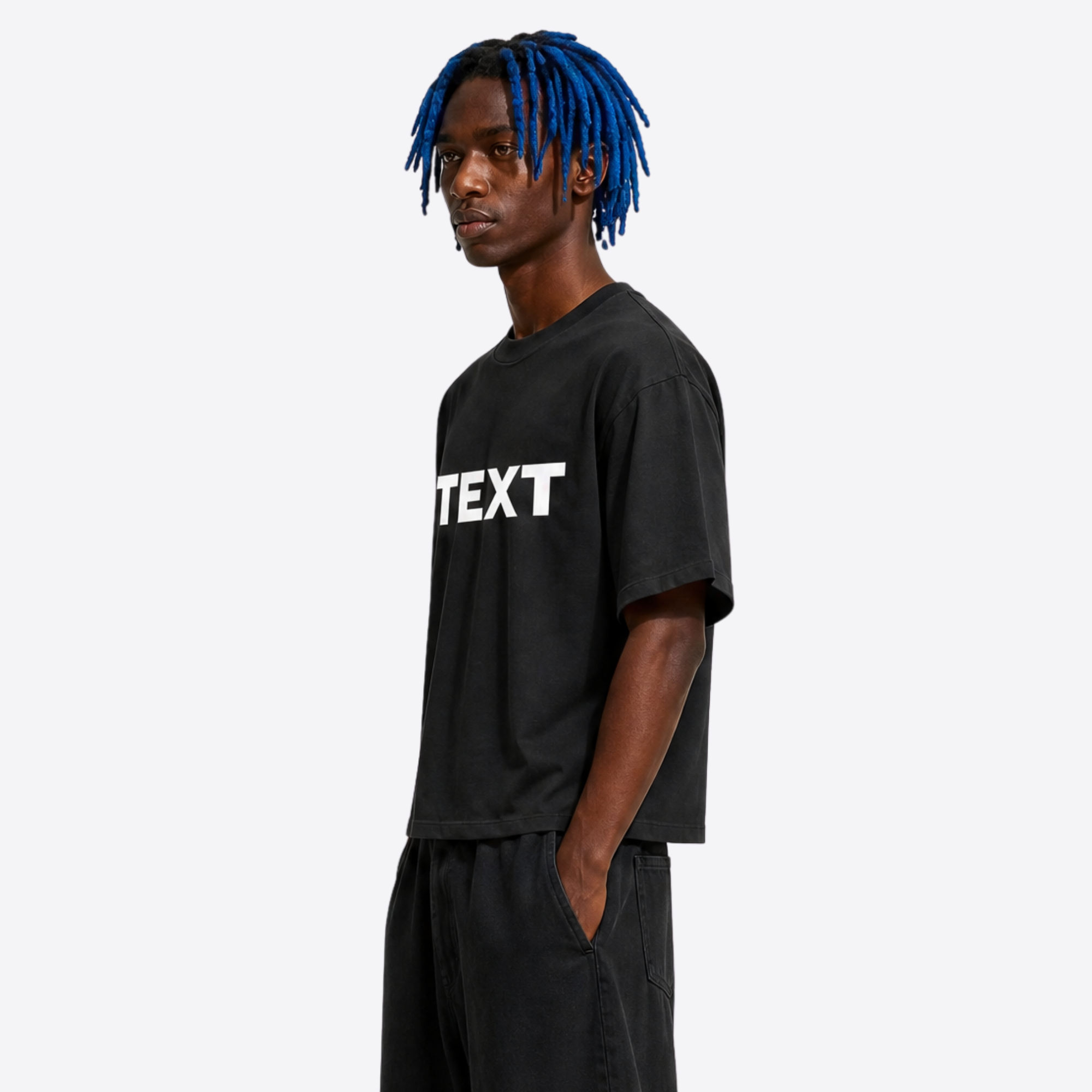 TEXT boxy tee