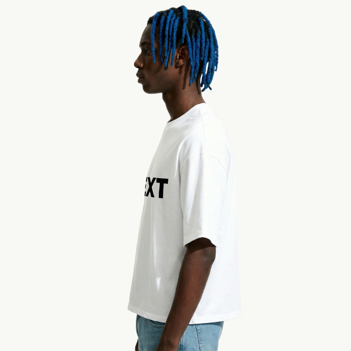 TEXT boxy tee ODMPOD