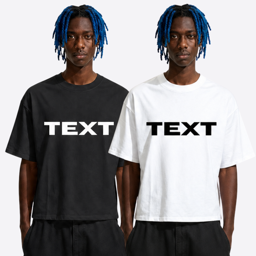 TEXT boxy tee