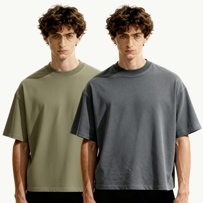 washed boxy tee tees-clo