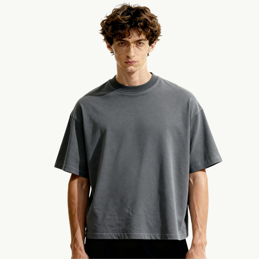 washed boxy tee tees-clo