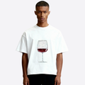 wine glass boxy tee