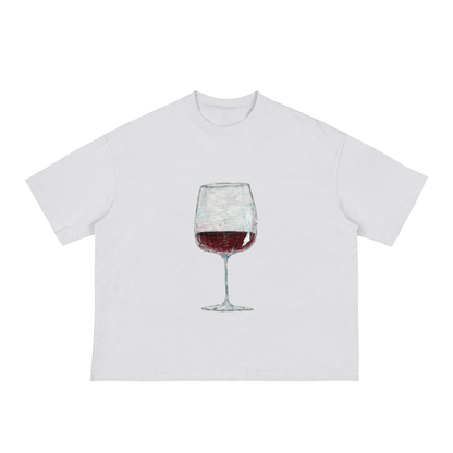 wine glass t-shirt | Creative T-Shirts with Artistic Print - frontside 